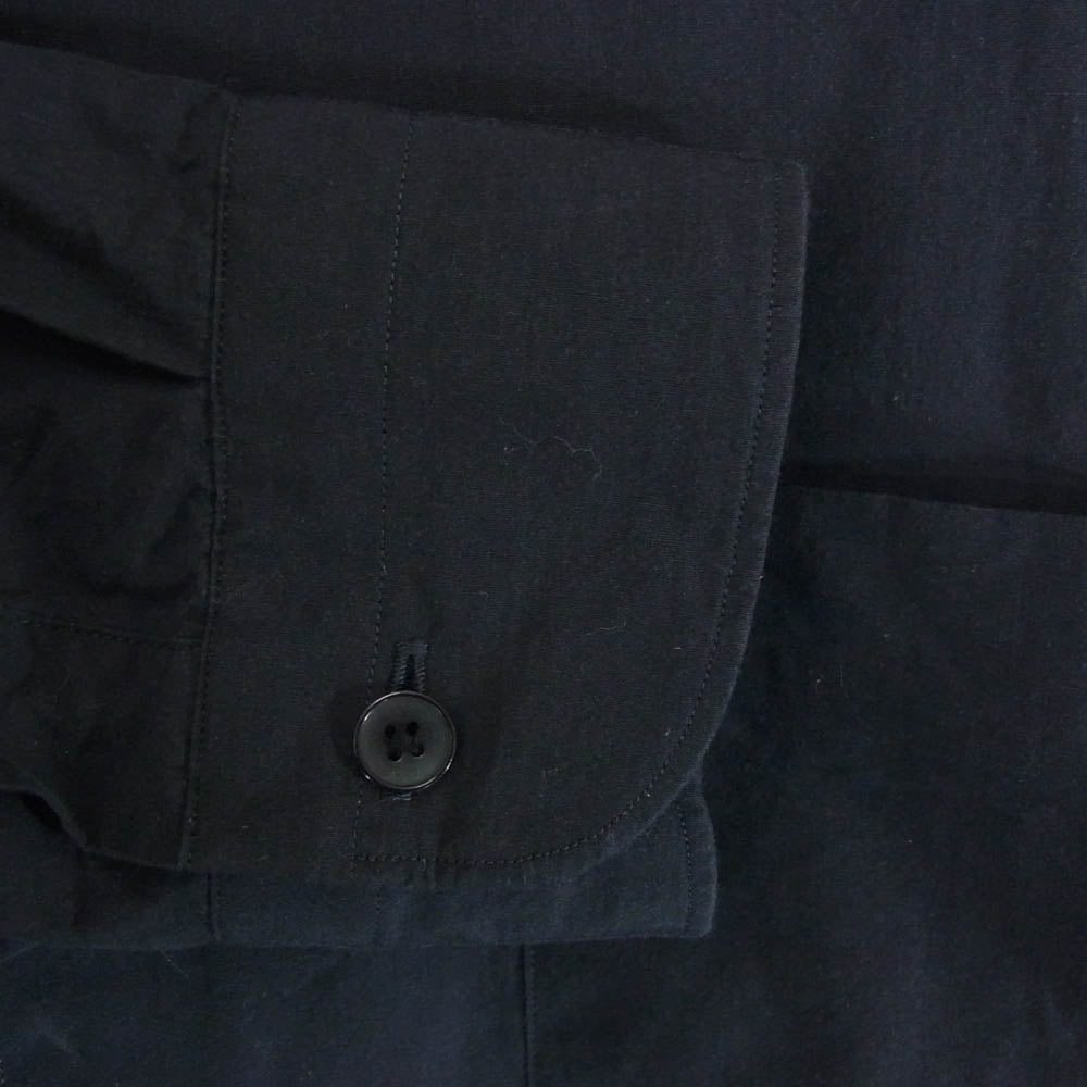 COMOLI コモリ 25SS B01-02001 レギュラカラー 長袖 コモリシャツ ネイビー系 2【中古】