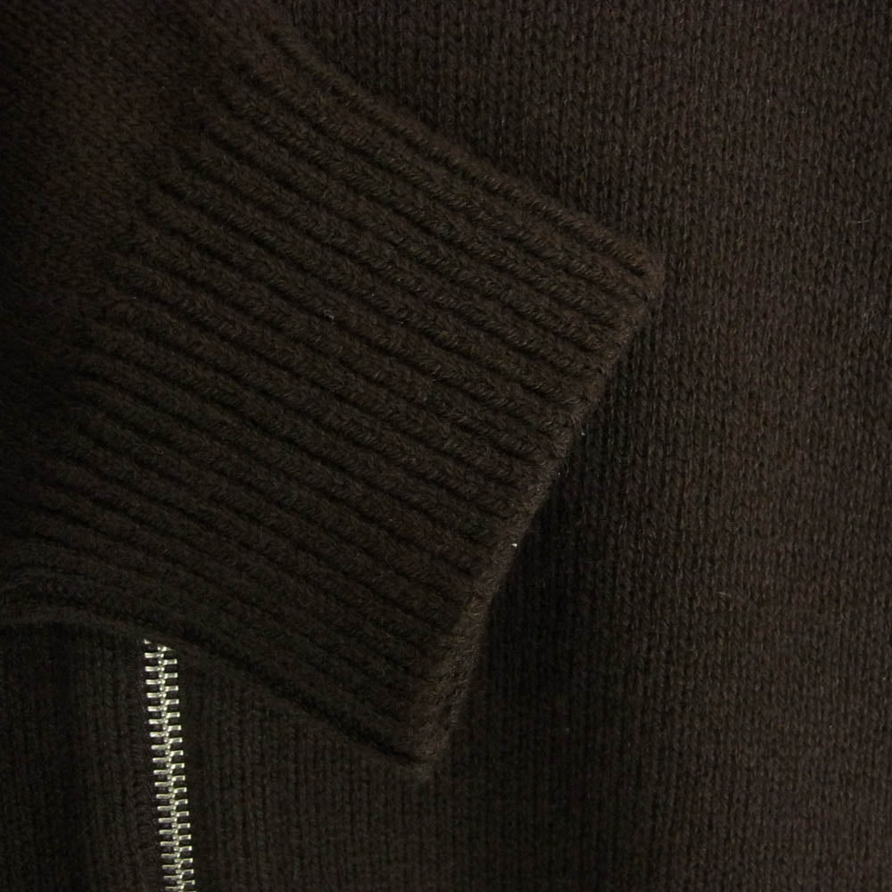 yoko sakamoto ヨーコサカモト 25AW YS-25AW-92 Drivers Knit 5G 天竺編みウール カシミヤシルク混 ドライバーズニット ブラウン系 M【中古】