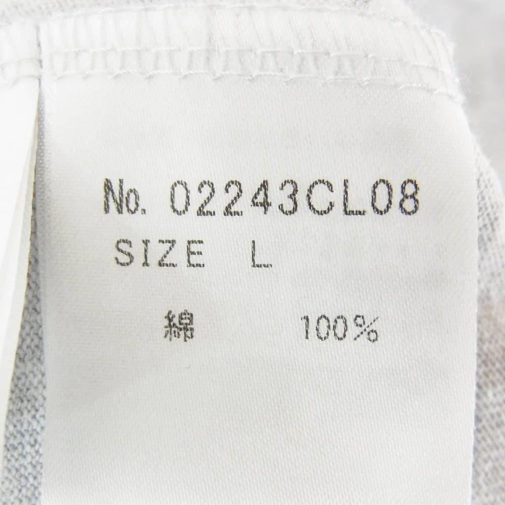 HYSTERIC GLAMOUR ヒステリックグラマー 24AW 02243CL08 METAL HYSTERIC L/S TEE メタル ヒステリック ロングスリーブ 長袖 Tシャツ カットソー グレー系 L【中古】