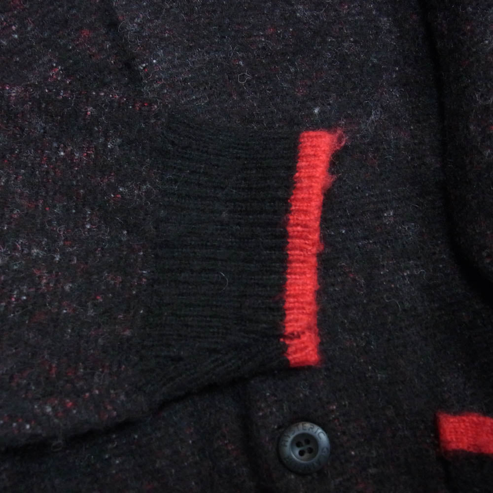 HYSTERIC GLAMOUR ヒステリックグラマー 23AW 02233ND04 SPEAK NO EVIL ジャガード カーディガン ブラック系 L【中古】