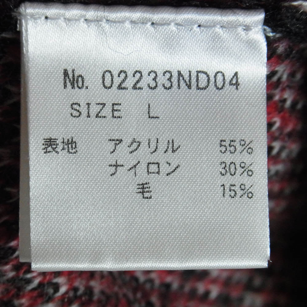 HYSTERIC GLAMOUR ヒステリックグラマー 23AW 02233ND04 SPEAK NO EVIL ジャガード カーディガン ブラック系 L【中古】