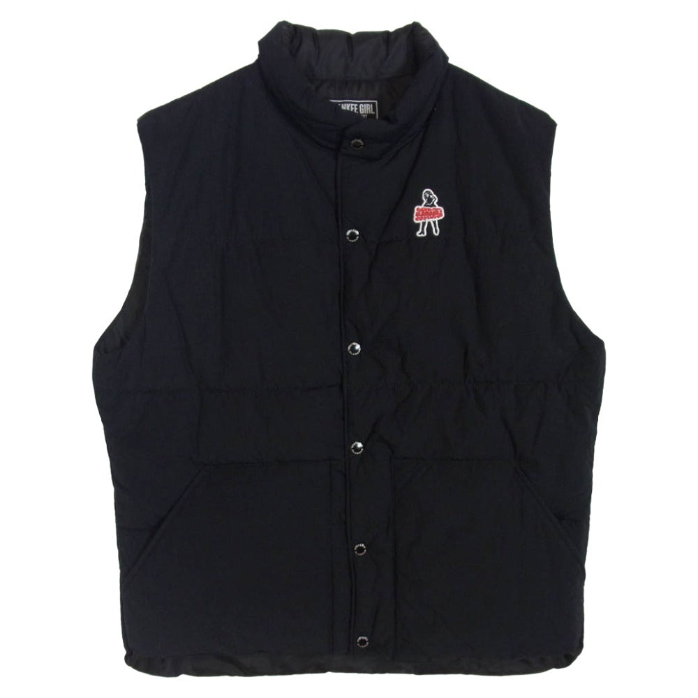 HYSTERIC GLAMOUR ヒステリックグラマー 23AW 02233AV01 VIXEN GIRL ワッペン 中綿 ベスト ブラック系 XL【中古】