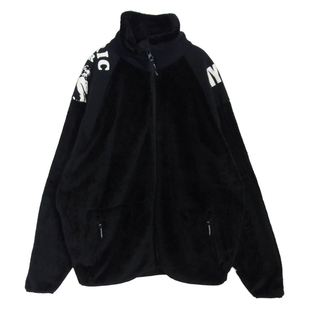 HYSTERIC GLAMOUR ヒステリックグラマー 23AW 02233CJ01 HYS SCRATCH ポーラテック スタンドカラー フリース ジップ ジャケット ブルゾン ブラック系 XL【中古】
