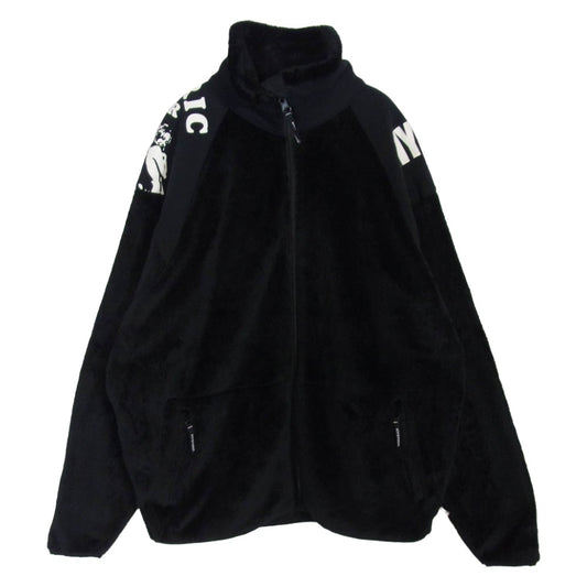 HYSTERIC GLAMOUR ヒステリックグラマー 23AW 02233CJ01 HYS SCRATCH ポーラテック スタンドカラー フリース ジップ ジャケット ブルゾン ブラック系 XL【中古】