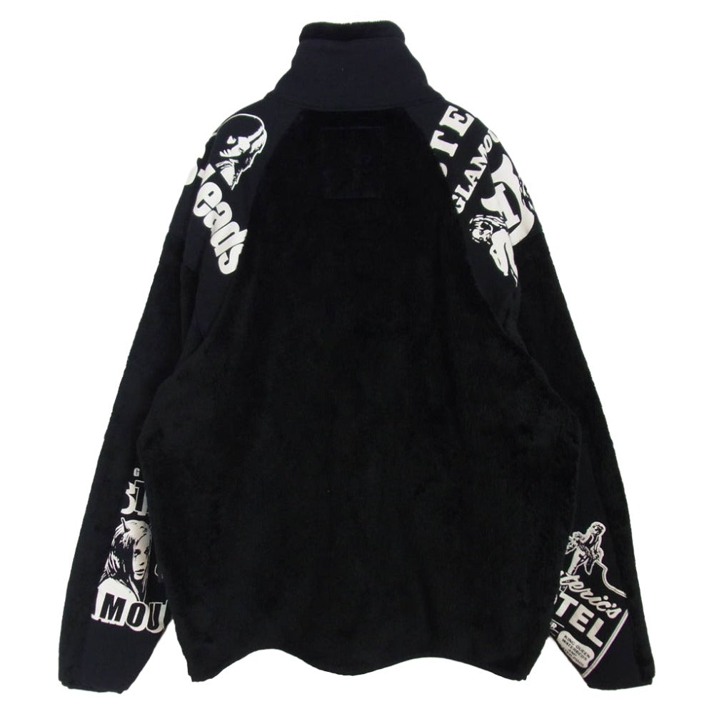 HYSTERIC GLAMOUR ヒステリックグラマー 23AW 02233CJ01 HYS SCRATCH ポーラテック スタンドカラー フリース ジップ ジャケット ブルゾン ブラック系 XL【中古】