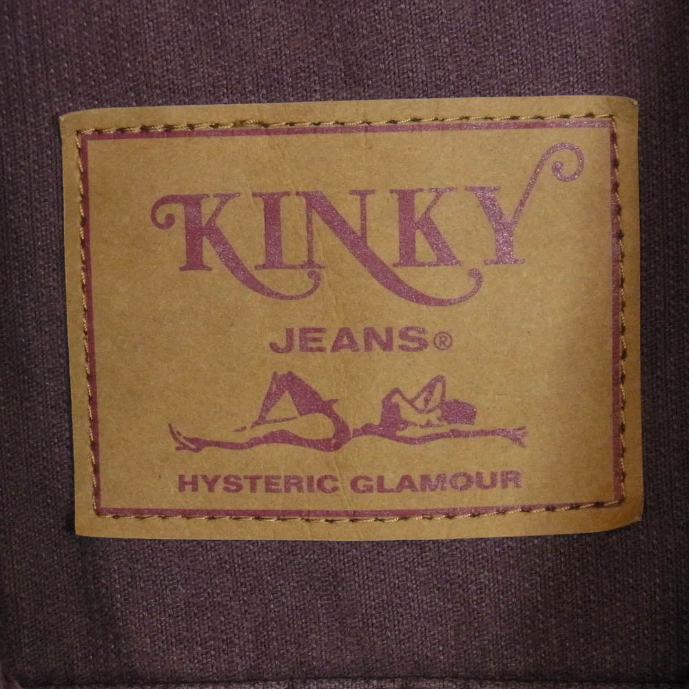 HYSTERIC GLAMOUR ヒステリックグラマー 02253AB02 3rdタイプ KINKY デニム コーデュロイ トラッカー ジャケット パープル系 XL【中古】