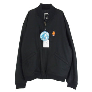 HYSTERIC GLAMOUR ヒステリックグラマー 24AW 02243AB14 SONIC YOUTH diRty刺繍 ソニックユース ジップ リブ ブルゾン ジャケット ブラック系 XL【中古】