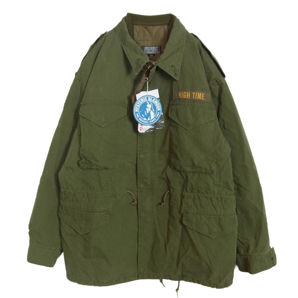 HYSTERIC GLAMOUR ヒステリックグラマー 24AW 02243AB12 SNAKE&SKULL刺繍 M1951 スネーク スカル フィールド ミリタリー ジャケット カーキ L【中古】