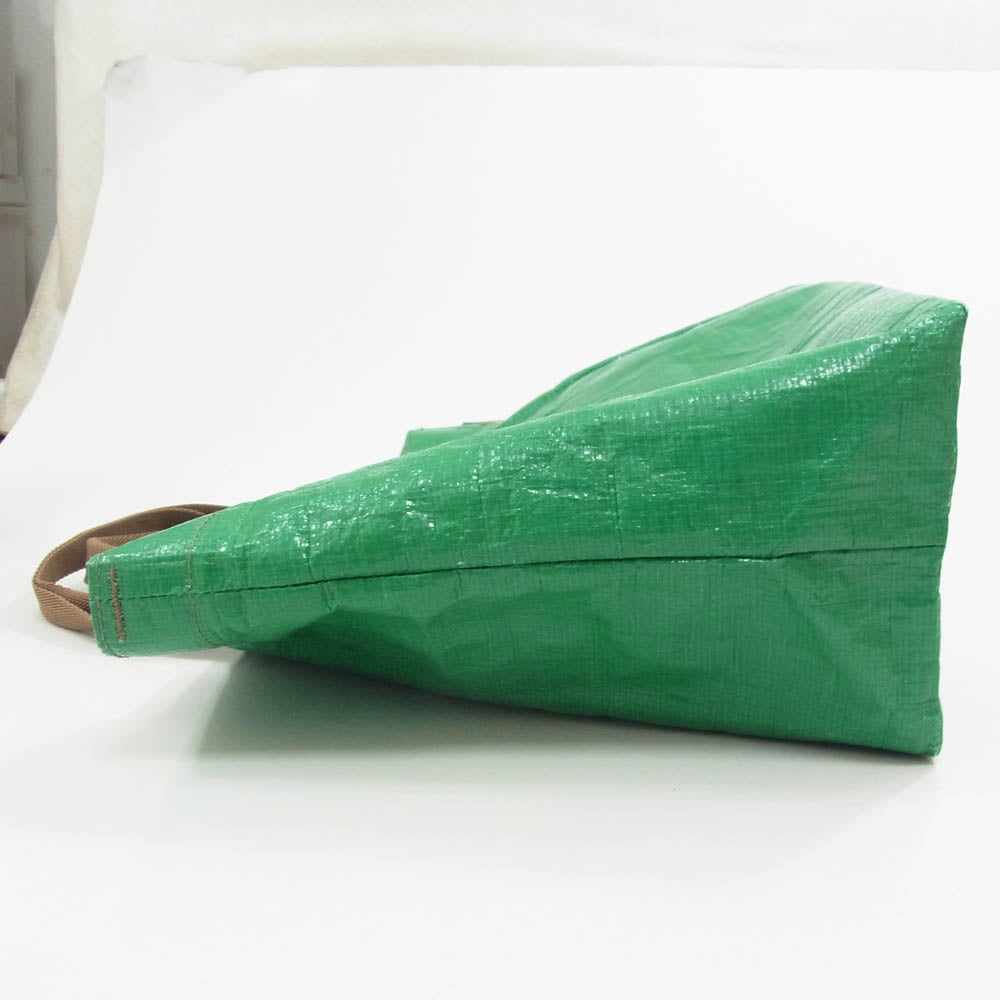 Herve Chapelier エルベ・シャプリエ 2012PP FORET SABLE フォレ×サーブル マルシェ トート バッグ M グリーン系【中古】
