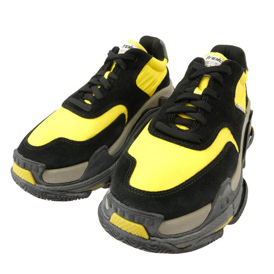 BALENCIAGA バレンシアガ 533886 フェイクバスターズ鑑定済 TRIPLE S SNEAKER トリプルS スニーカー イエロー系 39(26cm)【極上美品】【中古】