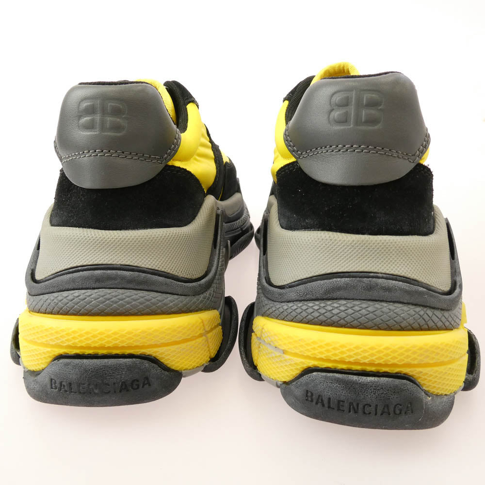 BALENCIAGA バレンシアガ 533886 フェイクバスターズ鑑定済 TRIPLE S SNEAKER トリプルS スニーカー イエロー系 39(26cm)【極上美品】【中古】