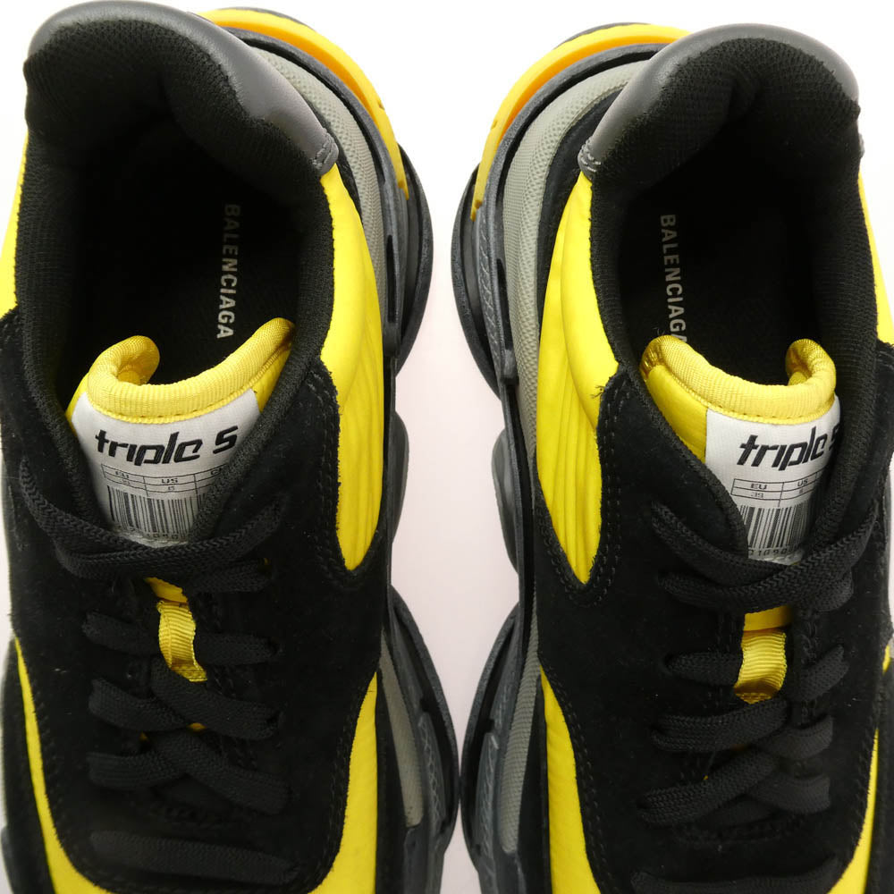 BALENCIAGA バレンシアガ 533886 フェイクバスターズ鑑定済 TRIPLE S SNEAKER トリプルS スニーカー イエロー系 39(26cm)【極上美品】【中古】