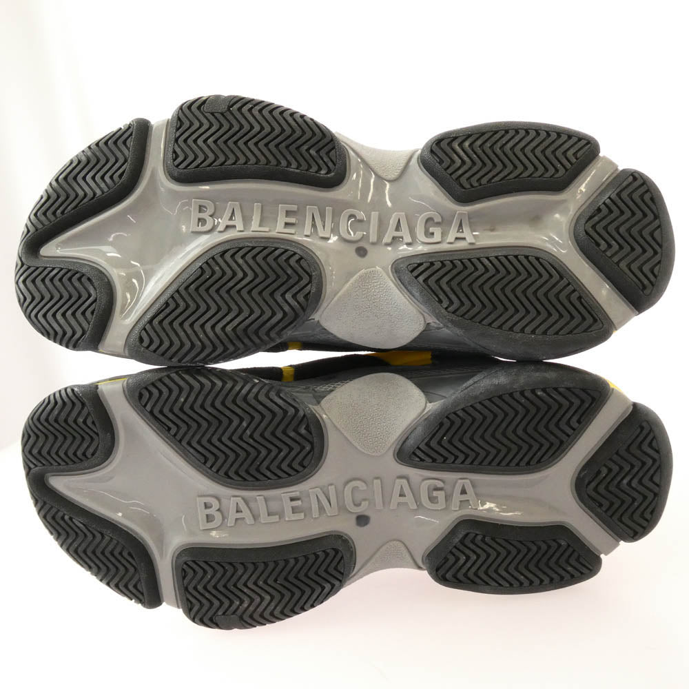 BALENCIAGA バレンシアガ 533886 フェイクバスターズ鑑定済 TRIPLE S SNEAKER トリプルS スニーカー イエロー系 39(26cm)【極上美品】【中古】