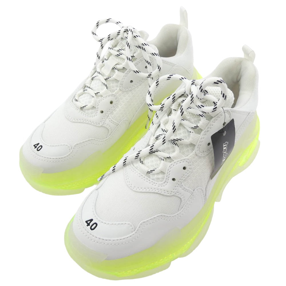 BALENCIAGA バレンシアガ 541624 フェイクバスターズ鑑定済 TRIPLE S SNEAKER トリプルS クリアソール スニーカー 40(26.5cm)【新古品】【未使用】【中古】