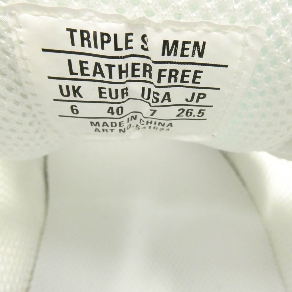 BALENCIAGA バレンシアガ 541624 フェイクバスターズ鑑定済 TRIPLE S SNEAKER トリプルS クリアソール スニーカー 40(26.5cm)【新古品】【未使用】【中古】