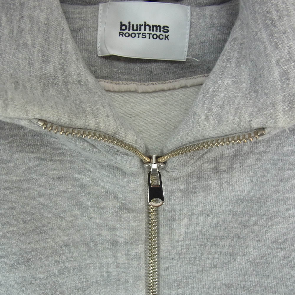 blurhms ROOTSTOCK ブラームスルーツストック BHS-RKSS17003 Sweat Hooded コットン ダブルジップ パーカー グレー系 2【中古】