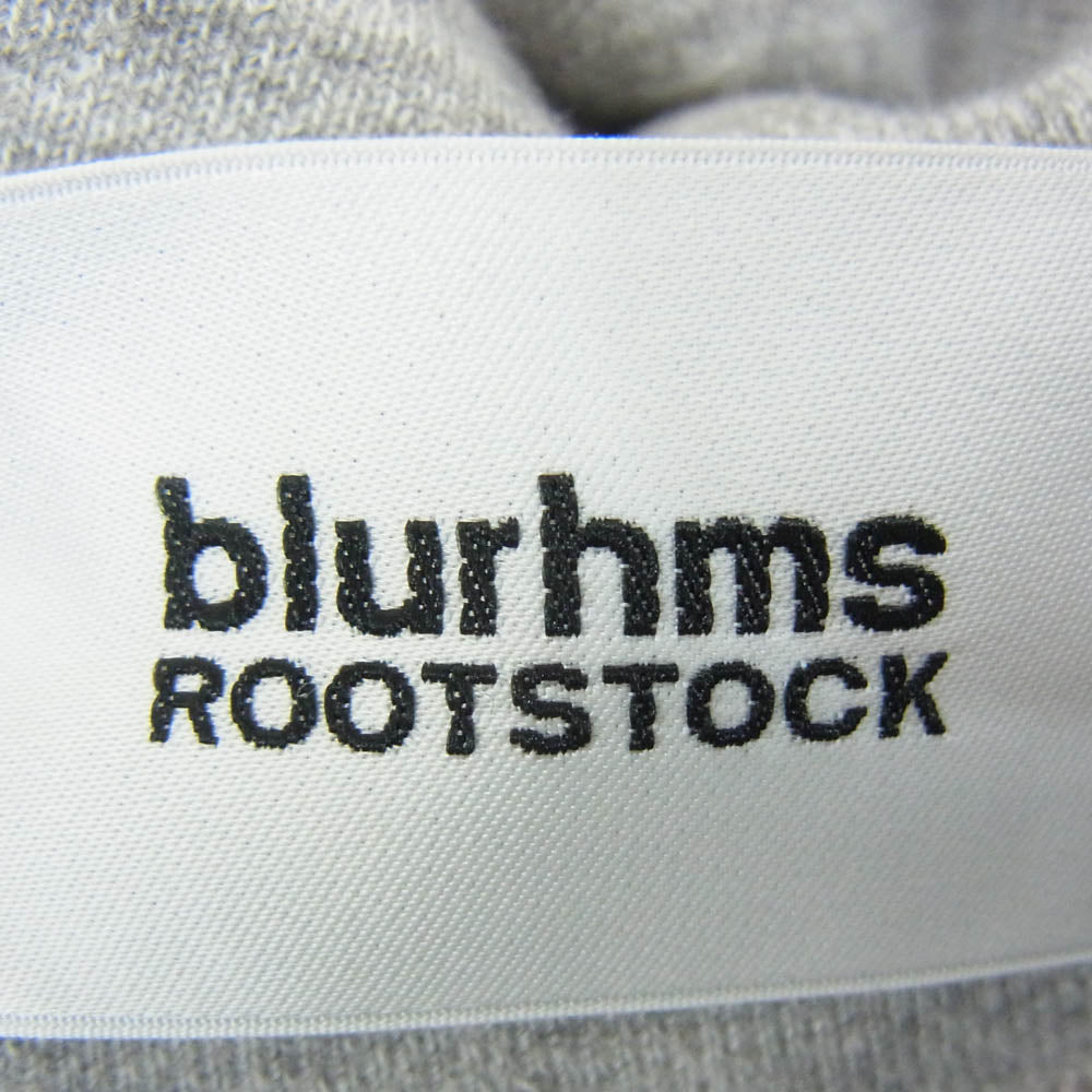 blurhms ROOTSTOCK ブラームスルーツストック BHS-RKSS17003 Sweat Hooded コットン ダブルジップ パーカー グレー系 2【中古】