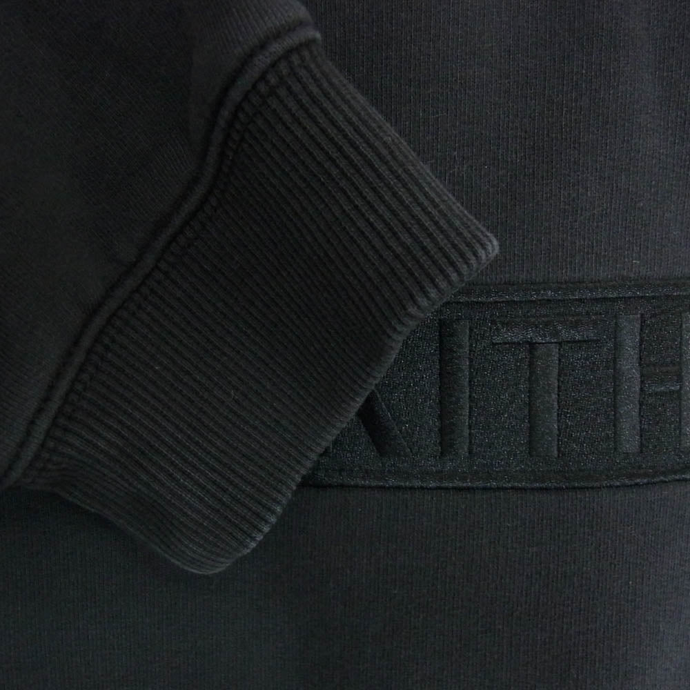 KITH キス Box Logo ボックスロゴ 刺繍 プルオーバー スウェット ブラック系 XL【中古】