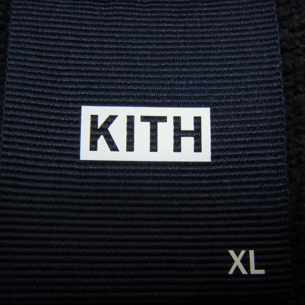 KITH キス Box Logo ボックスロゴ 刺繍 プルオーバー スウェット ブラック系 XL【中古】