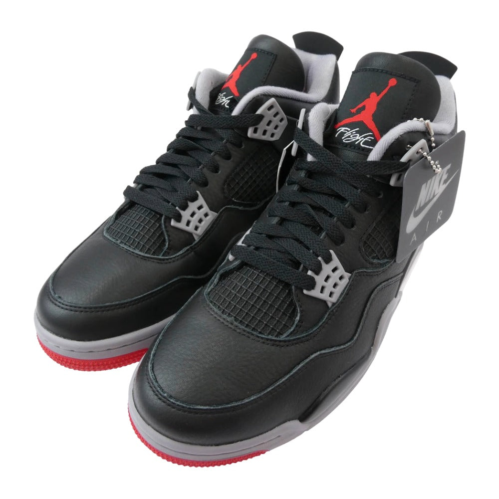 NIKE ナイキ FV5029-006 Air Jordan 4 Retro Bred Reimagined エアジョーダン4 レトロ ブレッド リイマジンド スニーカー ブラック系 28.5cm【極上美品】【中古】