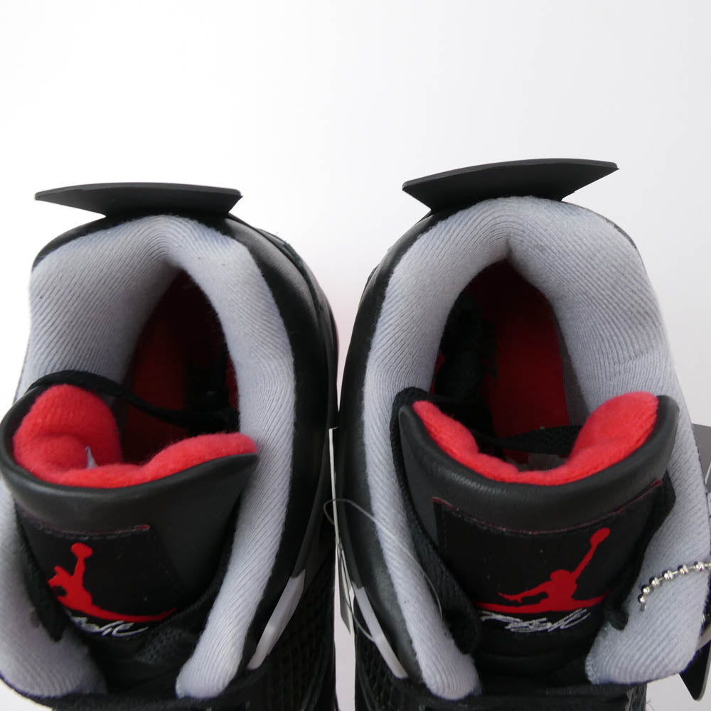 NIKE ナイキ FV5029-006 Air Jordan 4 Retro Bred Reimagined エアジョーダン4 レトロ ブレッド リイマジンド スニーカー ブラック系 28.5cm【極上美品】【中古】