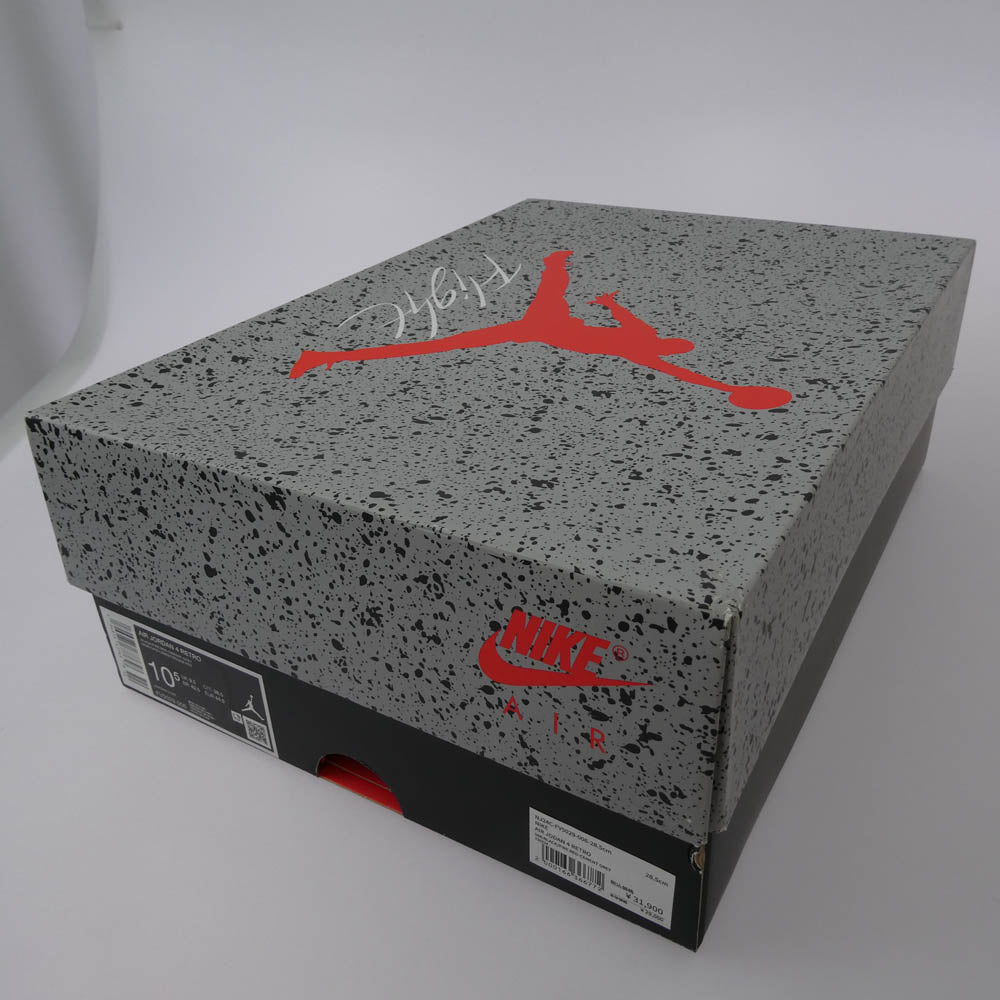 NIKE ナイキ FV5029-006 Air Jordan 4 Retro Bred Reimagined エアジョーダン4 レトロ ブレッド リイマジンド スニーカー ブラック系 28.5cm【極上美品】【中古】