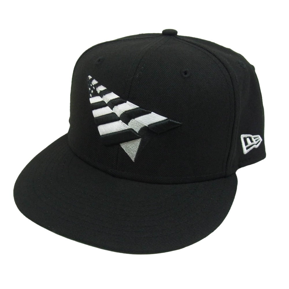 NEW ERA ニューエラ Paper Planes ペーパープレーンズ キャップ ブラック×グリーン ブラック系 7 1/4【美品】【中古】
