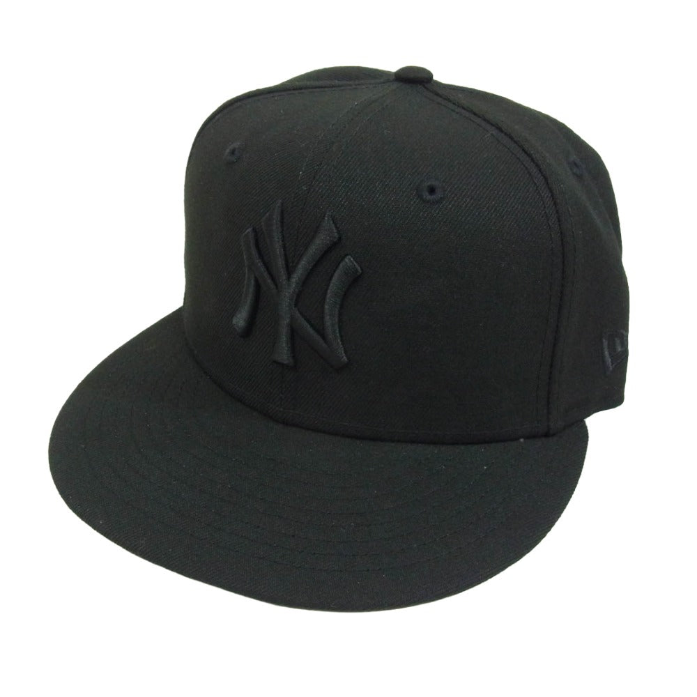 NEW ERA ニューエラ Paper Planes ペーパープレーンズ NY ニューヨークヤンキース キャップ ブラック×グレー ブラック系 7 1/4【美品】【中古】