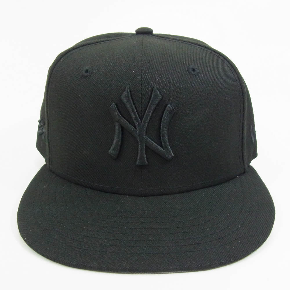 NEW ERA ニューエラ Paper Planes ペーパープレーンズ NY ニューヨークヤンキース キャップ ブラック×グレー ブラック系 7 1/4【美品】【中古】