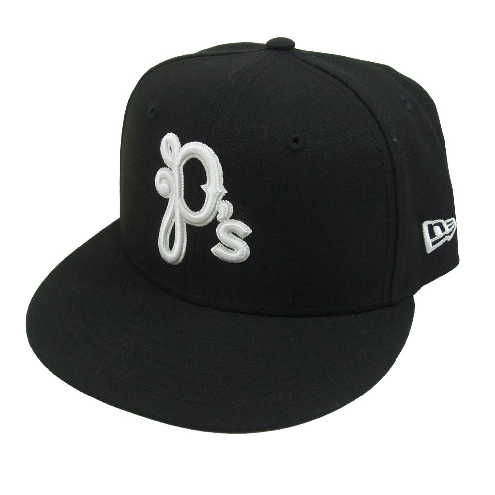 NEW ERA ニューエラ Paper Planes ペーパープレーンズ Ps ロゴ キャップ ブラック系 7 1/4【美品】【中古】