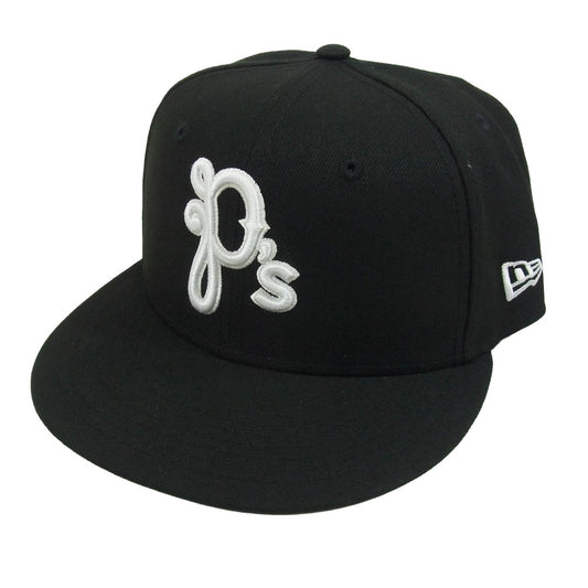 NEW ERA ニューエラ Paper Planes ペーパープレーンズ Ps ロゴ キャップ ブラック系 7 1/4【美品】【中古】