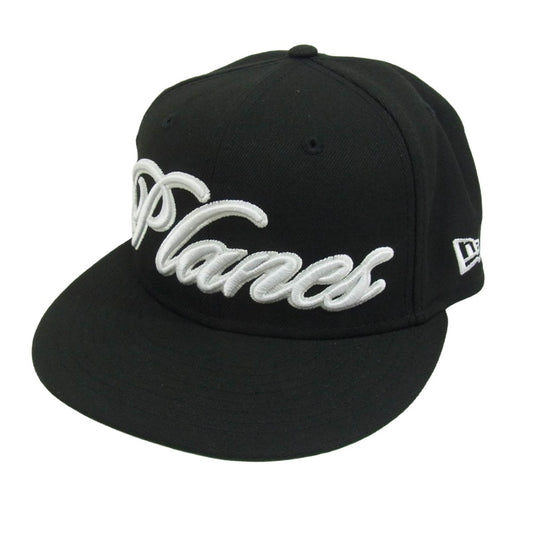 NEW ERA ニューエラ Paper Planes ペーパープレーンズ ロゴ キャップ ブラック×グリーン ブラック系 7 1/4【美品】【中古】