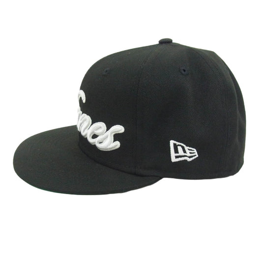 NEW ERA ニューエラ Paper Planes ペーパープレーンズ ロゴ キャップ ブラック×グリーン ブラック系 7 1/4【美品】【中古】