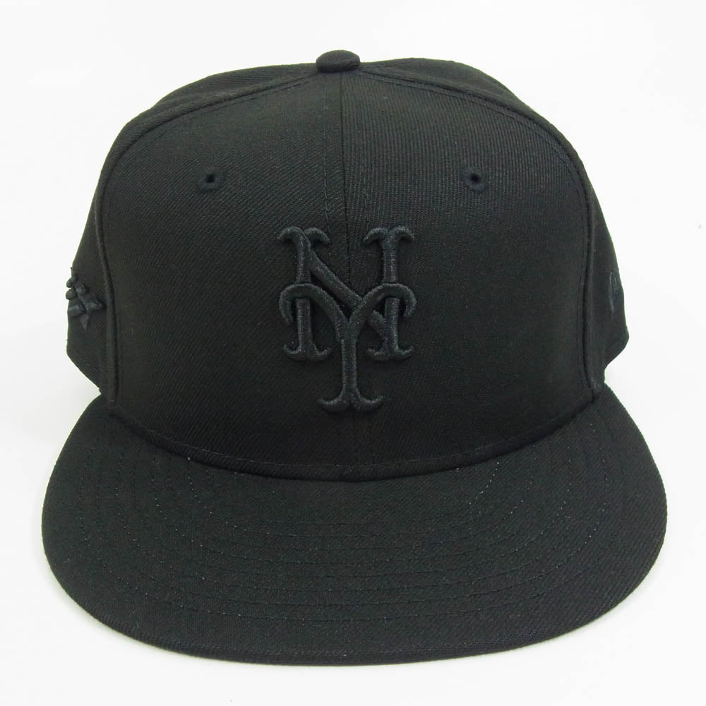 NEW ERA ニューエラ Paper Planes ペーパープレーンズ New York Mets Hat Cap ニューヨークメッツ キャップ ブラック×ブルー ブラック系 7 1/4【美品】【中古】