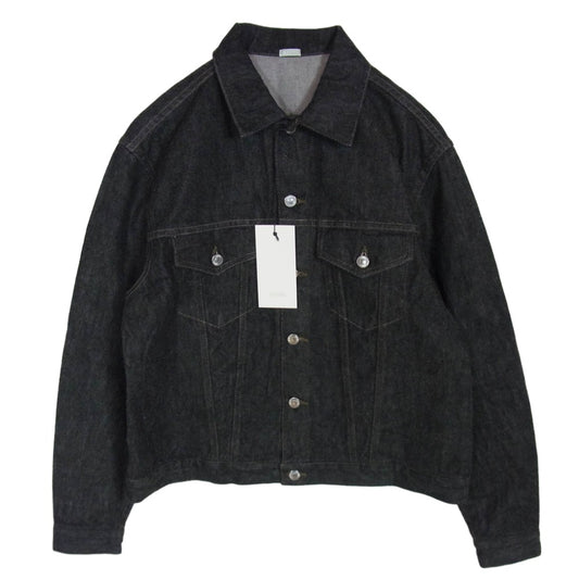 A.PRESSE アプレッセ AP-1002 3rd Type Black Denim Trucker Jacket ブラック デニム トラッカー ジャケット ブラック系 46【極上美品】【中古】
