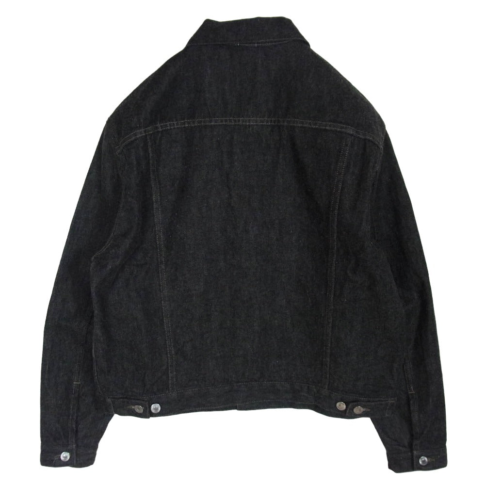 A.PRESSE アプレッセ AP-1002 3rd Type Black Denim Trucker Jacket ブラック デニム トラッカー ジャケット ブラック系 46【極上美品】【中古】