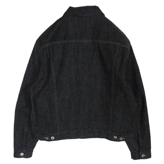A.PRESSE アプレッセ AP-1002 3rd Type Black Denim Trucker Jacket ブラック デニム トラッカー ジャケット ブラック系 46【極上美品】【中古】