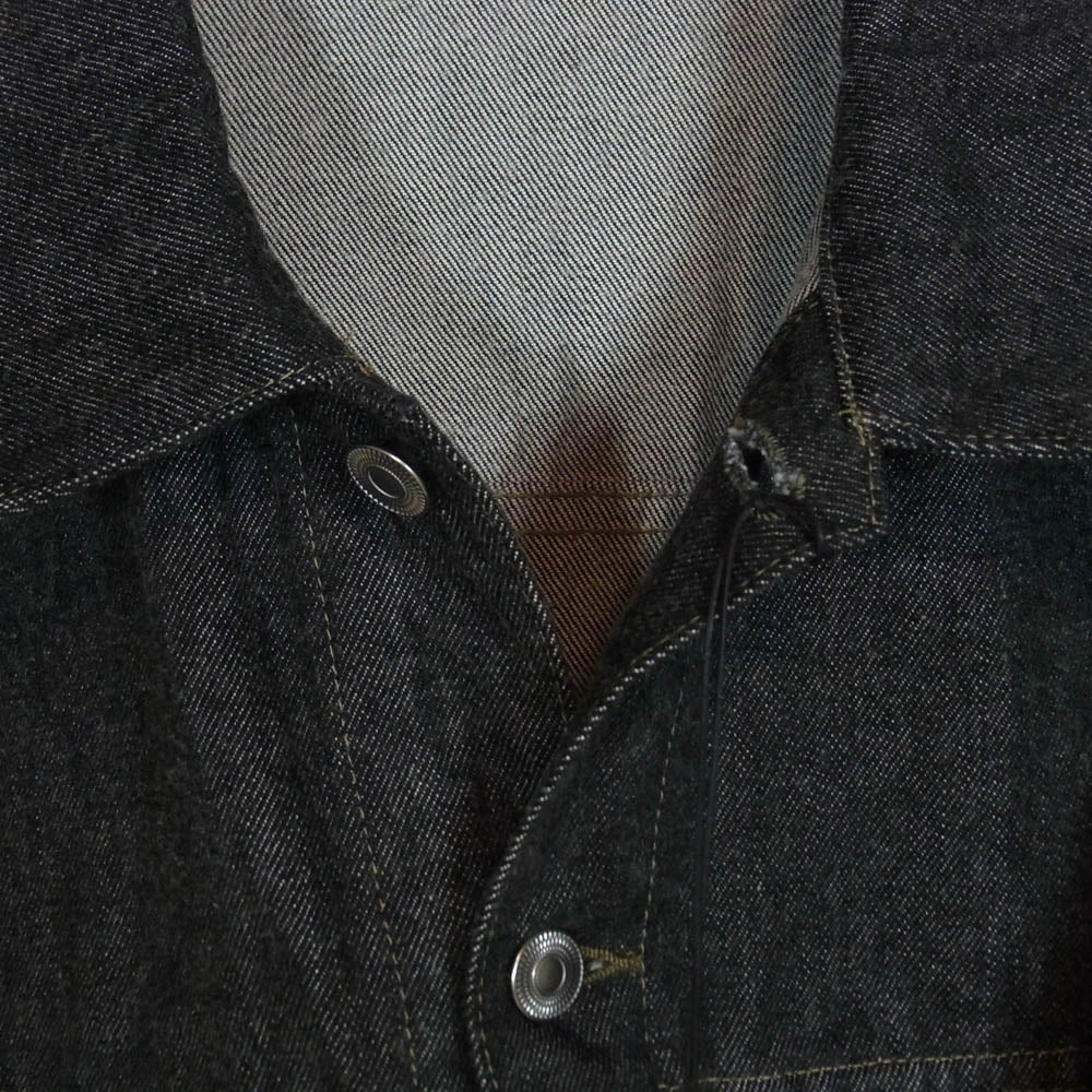 A.PRESSE アプレッセ AP-1002 3rd Type Black Denim Trucker Jacket ブラック デニム トラッカー ジャケット ブラック系 46【極上美品】【中古】