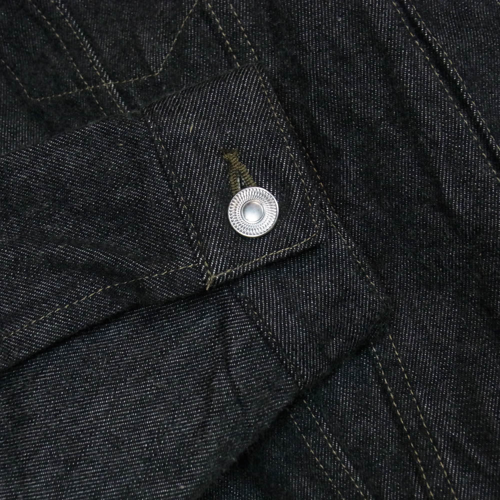A.PRESSE アプレッセ AP-1002 3rd Type Black Denim Trucker Jacket ブラック デニム トラッカー ジャケット ブラック系 46【極上美品】【中古】