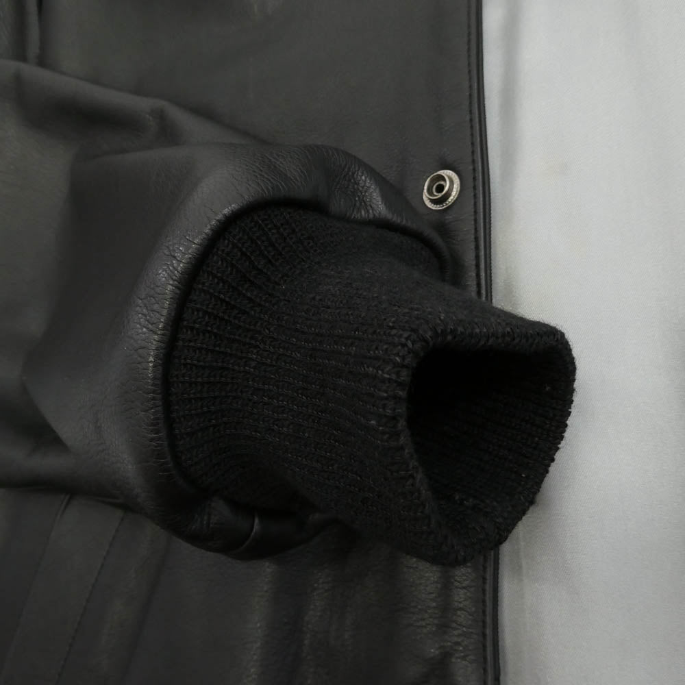 POST OVERALLS ポストオーバーオールズ カウハイド レザー コーチジャケット ジャケット ブラック系 42【中古】