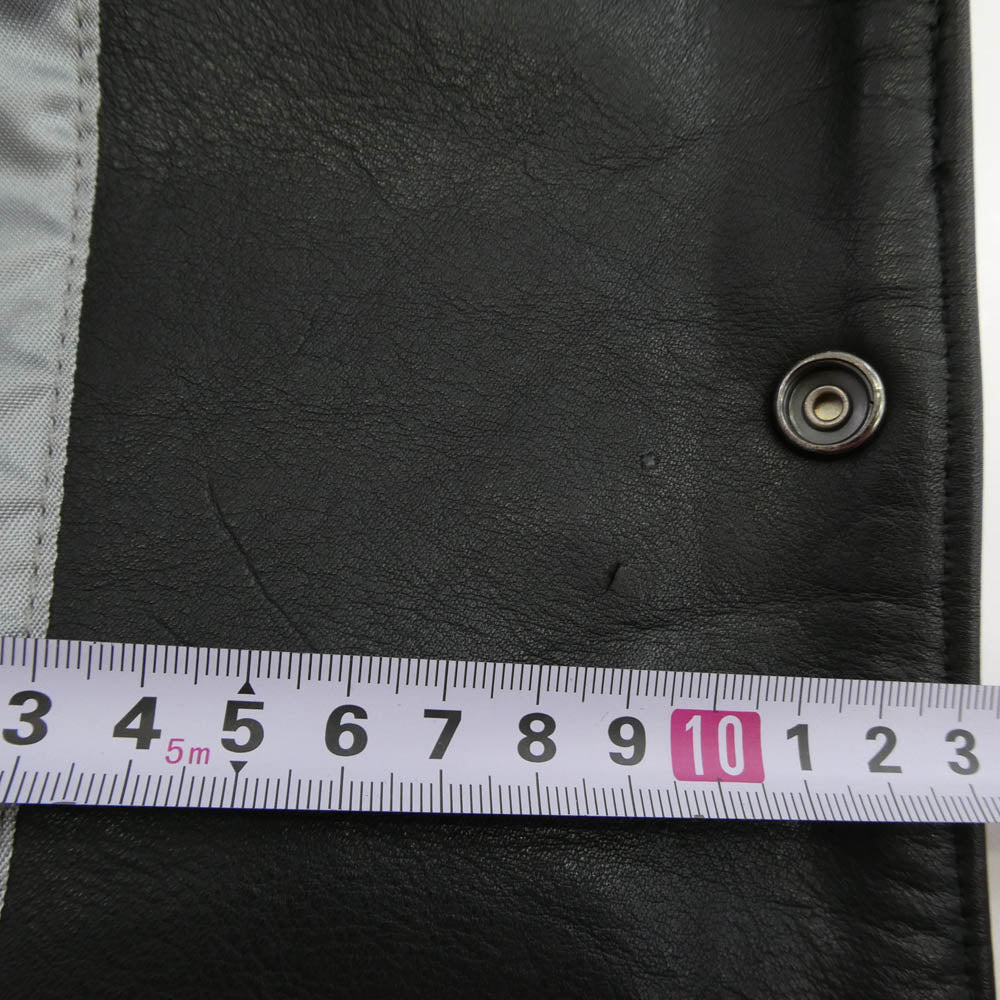 POST OVERALLS ポストオーバーオールズ カウハイド レザー コーチジャケット ジャケット ブラック系 42【中古】