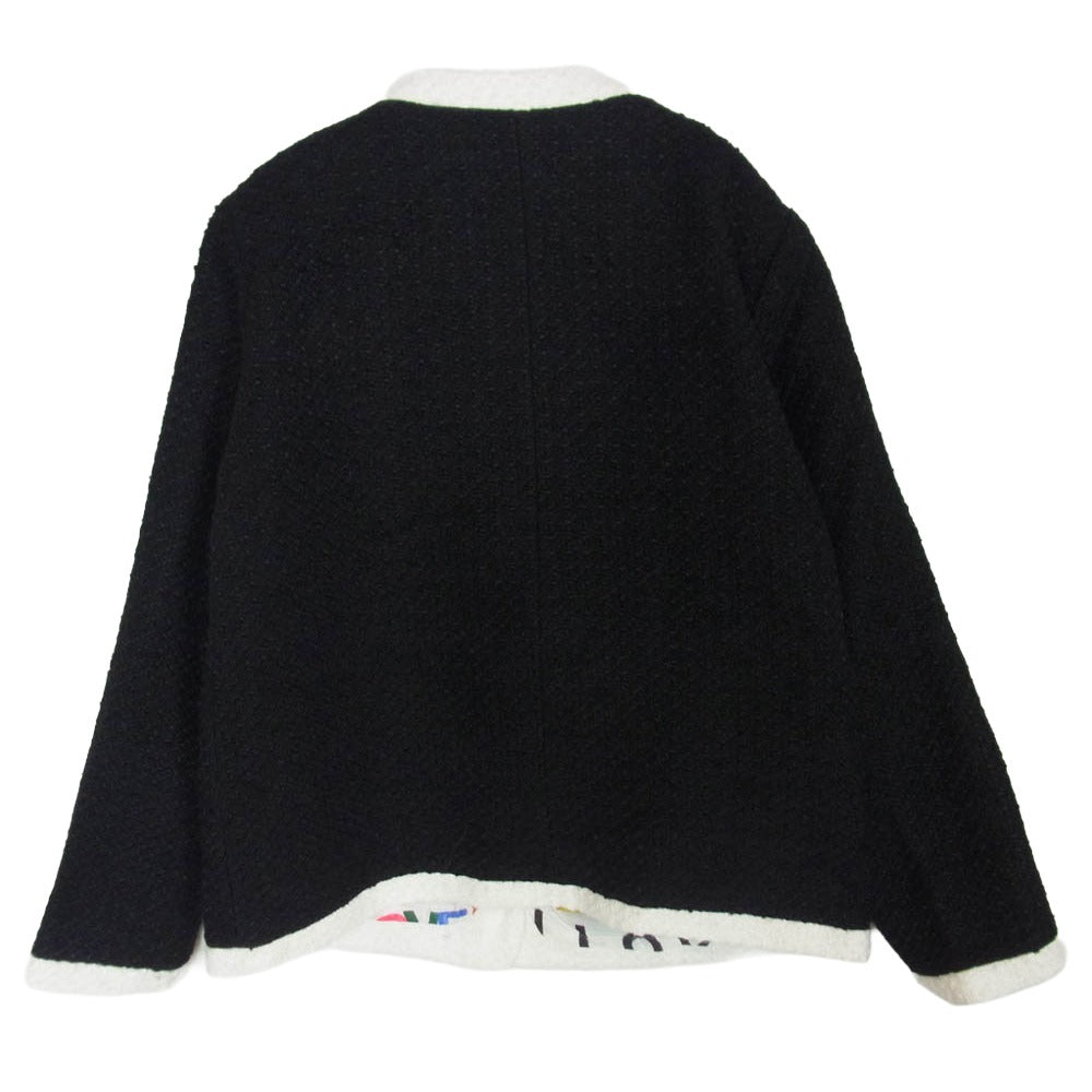 アクア × kerri rosenthal ケリーローゼンタール ツイード ジャケット ブラック系 S【中古】