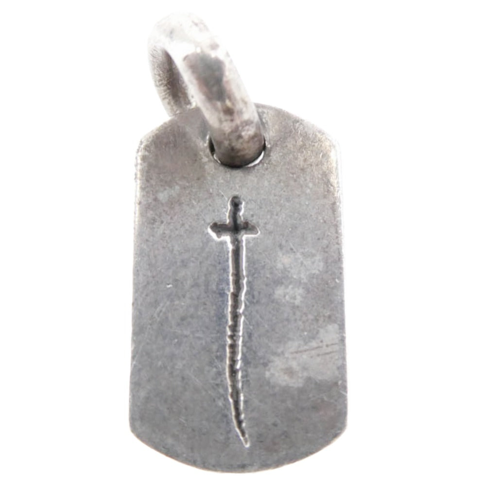 CHROME HEARTS クロムハーツ（原本無） D T TNY RS CRS タイニードッグタグ RSクロス 銀座オープン記念 ペンダントトップ シルバー系【中古】