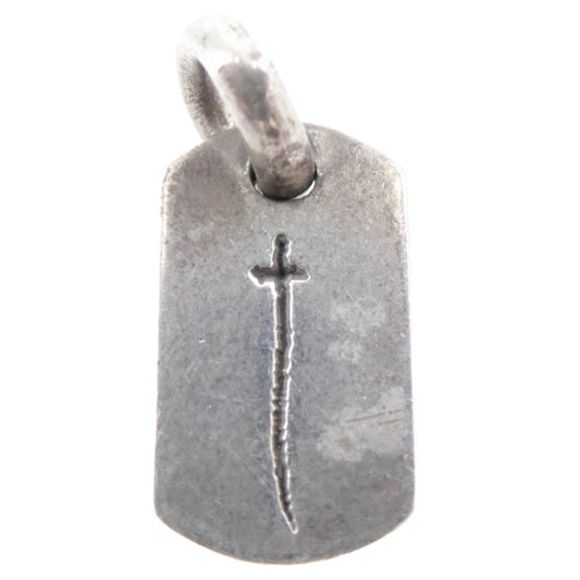 CHROME HEARTS クロムハーツ（原本無） D T TNY RS CRS タイニードッグタグ RSクロス 銀座オープン記念 ペンダントトップ シルバー系【中古】