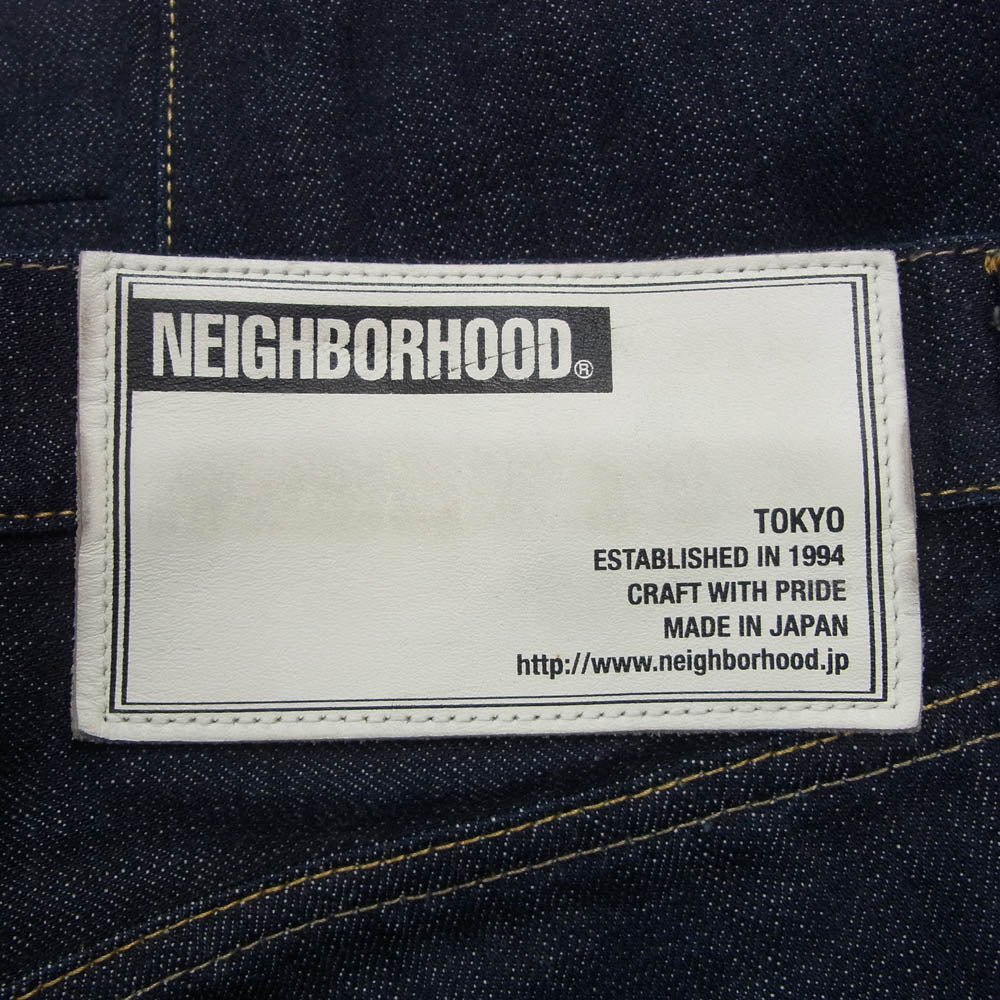 NEIGHBORHOOD ネイバーフッド 18SS 181DCNH-PTM01 BASIC ベーシック ジップフライ 5ポケット ストレート デニムパンツ ジーンズ インディゴブルー系 S【中古】