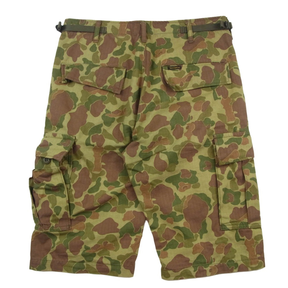 TOY'S McCOY トイズマッコイ TROUSES CARGO COMBAT カモフラ カーゴショーツ ハーフパンツ ショートパンツ カーキ系 30【中古】