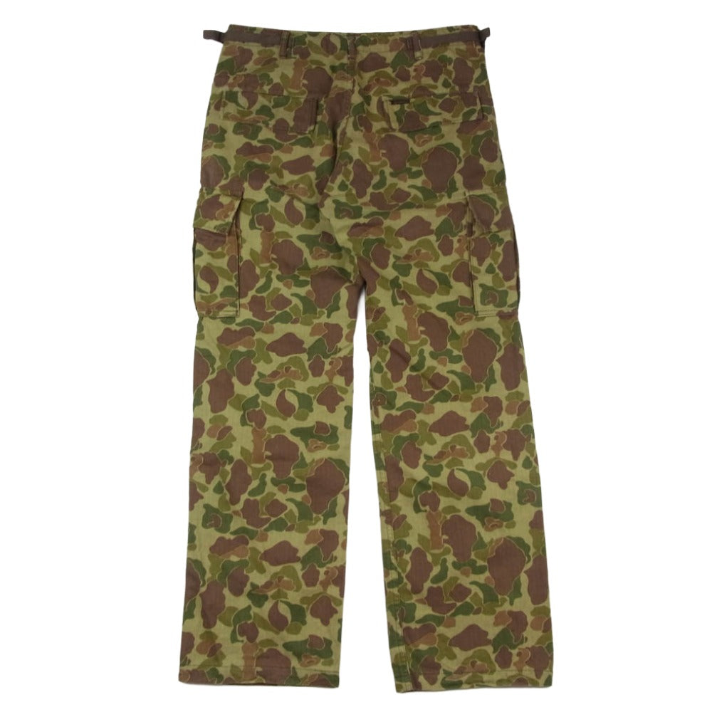 TOY'S McCOY トイズマッコイ TROUSES CARGO COMBAT カモフラ カーゴパンツ トラウザーズ カーキ系 32【中古】