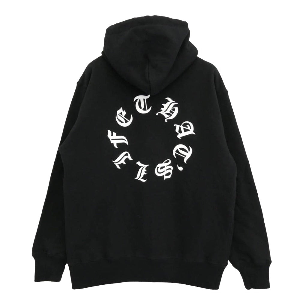ザッツライフ HEAVY WEIGHT 12.7oz CIRCLE LOGO ZIP HOODIE サイクル ロゴ ジップ フーディー パーカー ブラック系 L【中古】