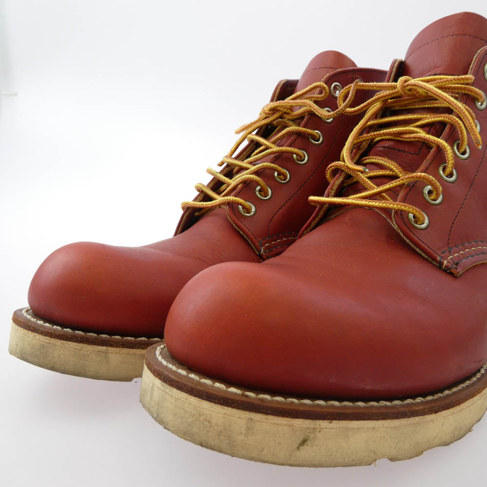 RED WING レッドウィング 復刻 犬タグ CLASSIC ROUND アイリッシュセッター プレーントゥ ブーツ オロラセット レッド系 27cm【中古】