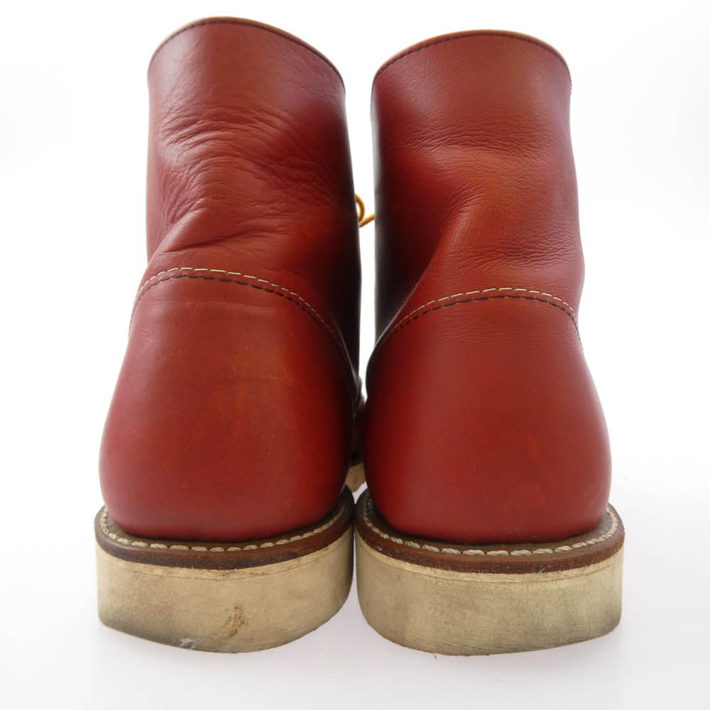 RED WING レッドウィング 復刻 犬タグ CLASSIC ROUND アイリッシュセッター プレーントゥ ブーツ オロラセット レッド系 27cm【中古】